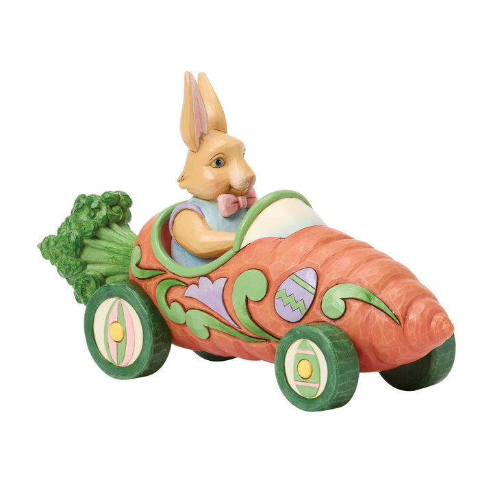 Bunnies on Parade Carrot Car Figurine - "Carrot Cruiser"