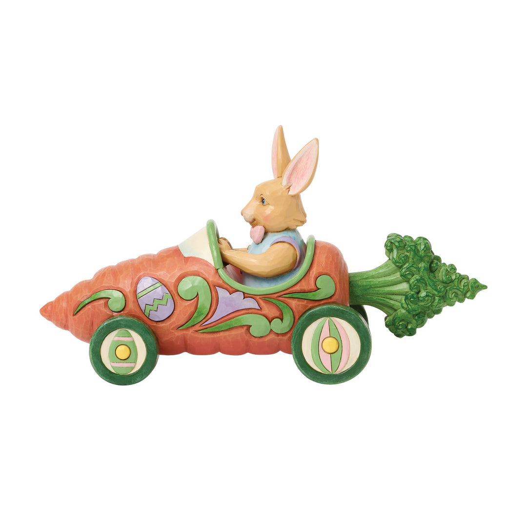 Bunnies on Parade Carrot Car Figurine - "Carrot Cruiser"