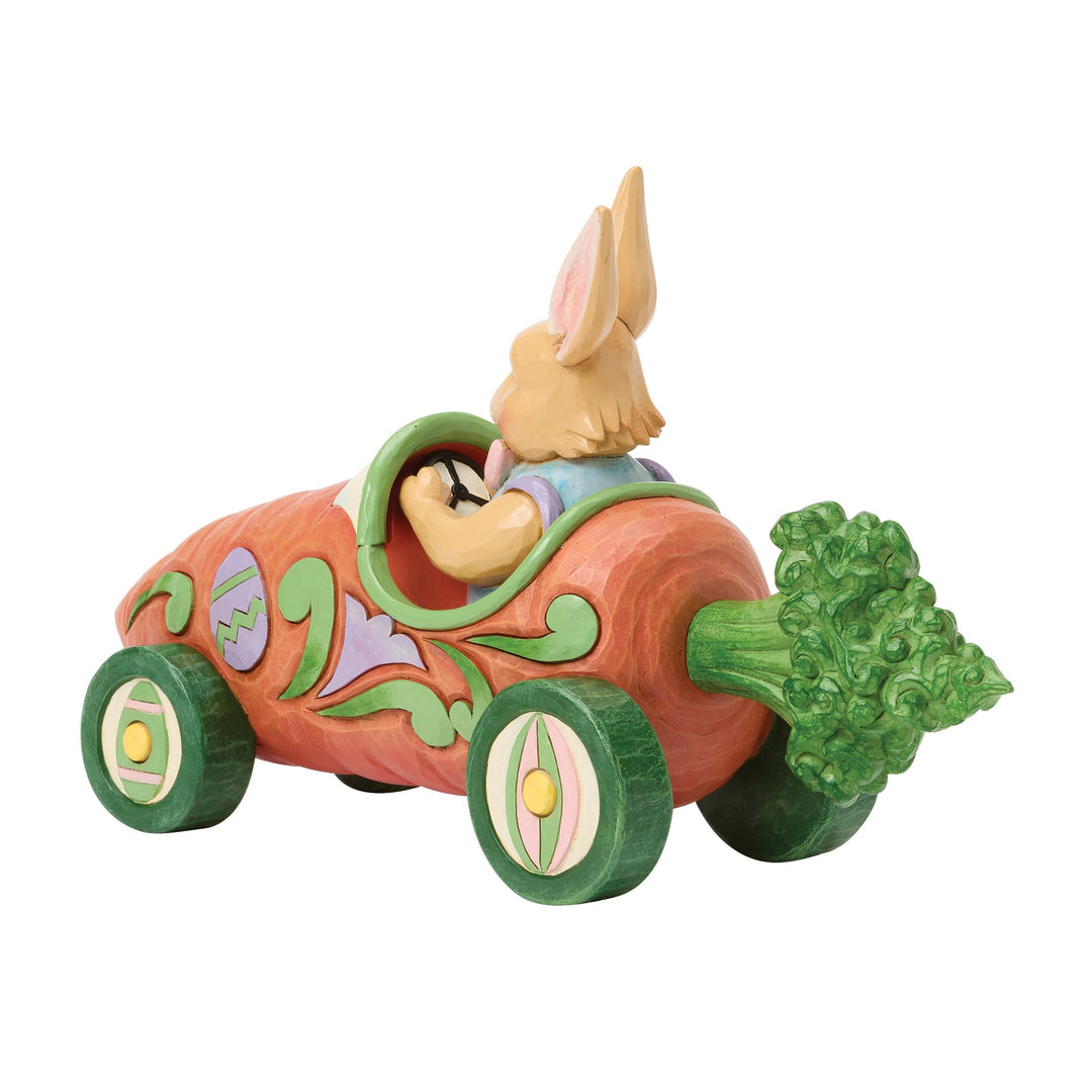Bunnies on Parade Carrot Car Figurine - "Carrot Cruiser"