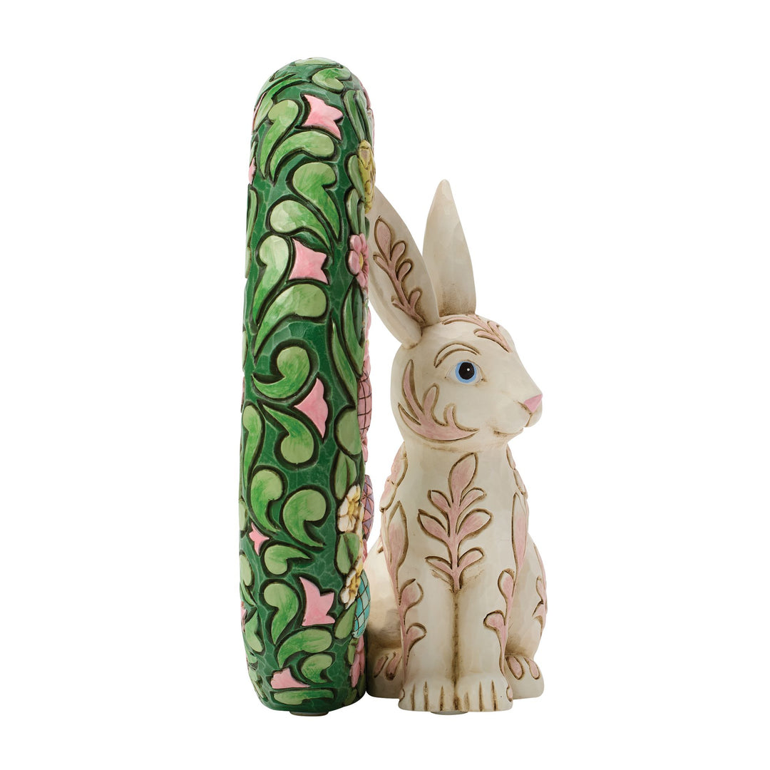 Bunny Wreath Figurine - "Easter Embrace"