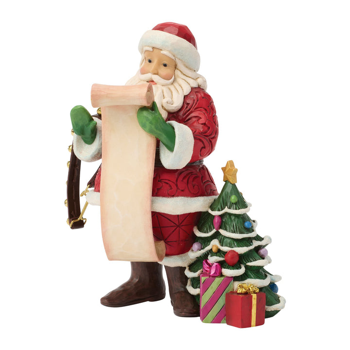 Santa Reading Wish List Figurine