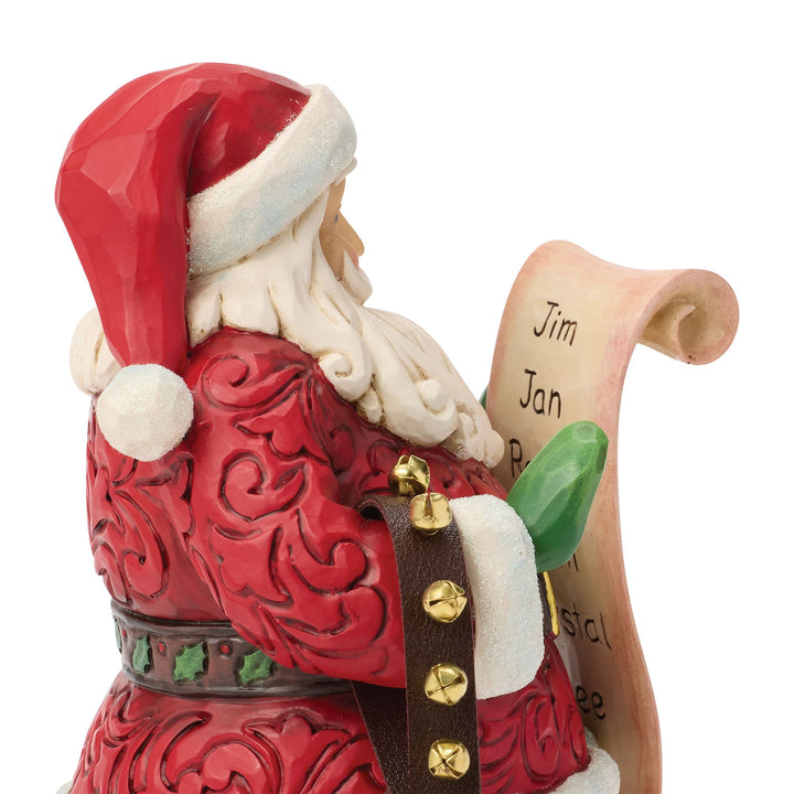 Santa Reading Wish List Figurine