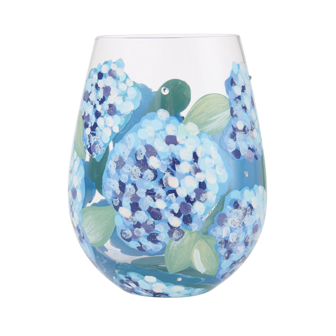 Hydrangea Stemless Glass