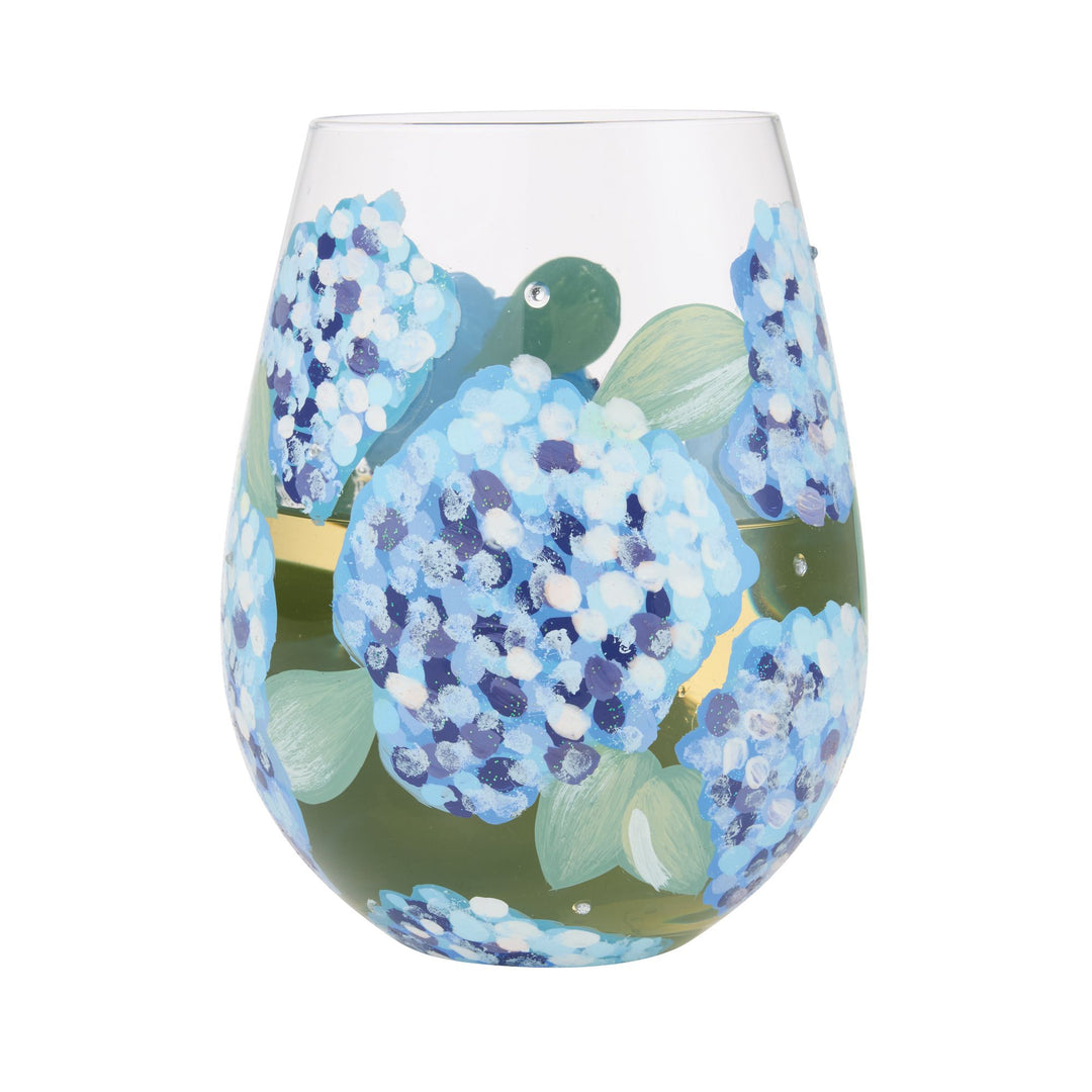 Hydrangea Stemless Glass