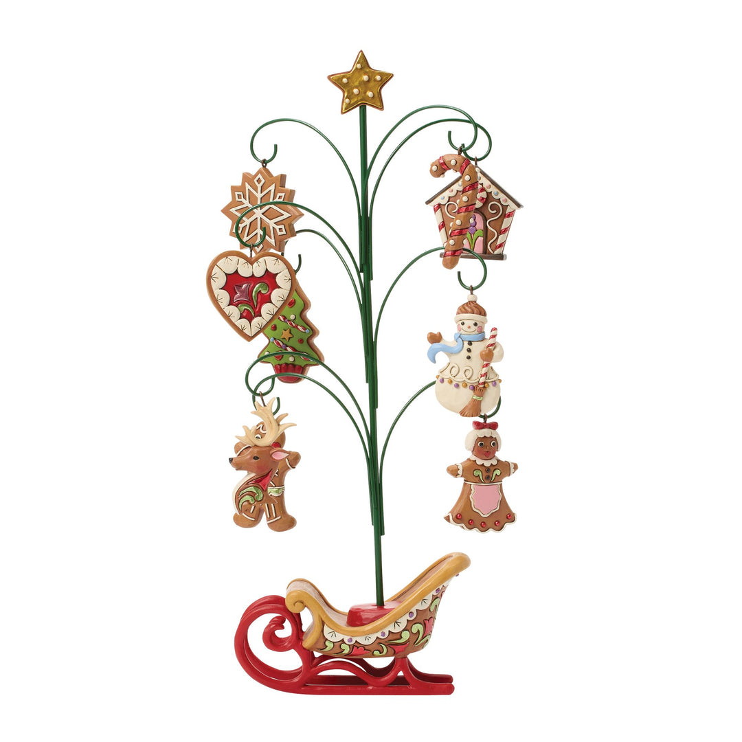 Tree of Treasures (Gingerbread Tree with Cookie Hanging Ornaments)
