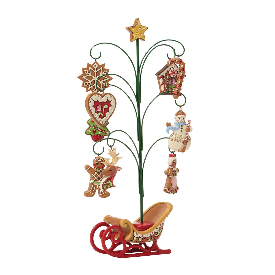 Tree of Treasures (Gingerbread Tree with Cookie Hanging Ornaments)