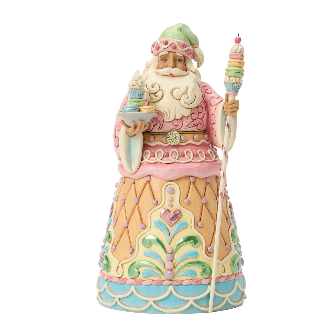 Santa's Sweet Indulgence (Sweets Santa with Macaron Staff)