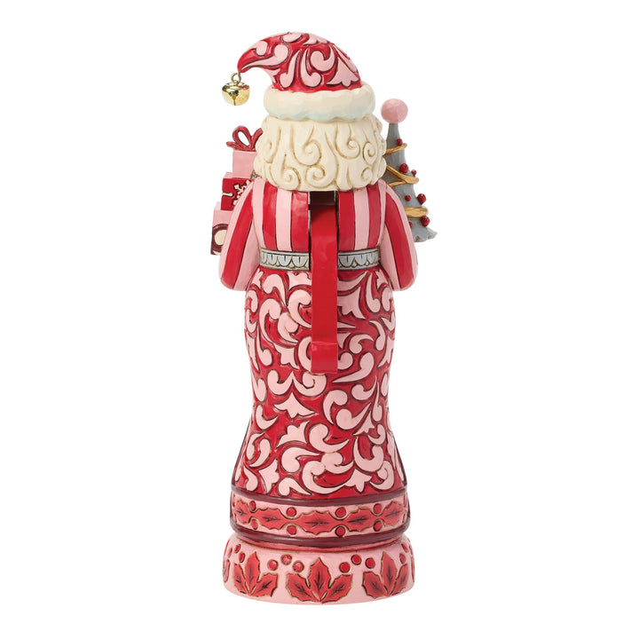 Red & Pink Nutcracker with Tree