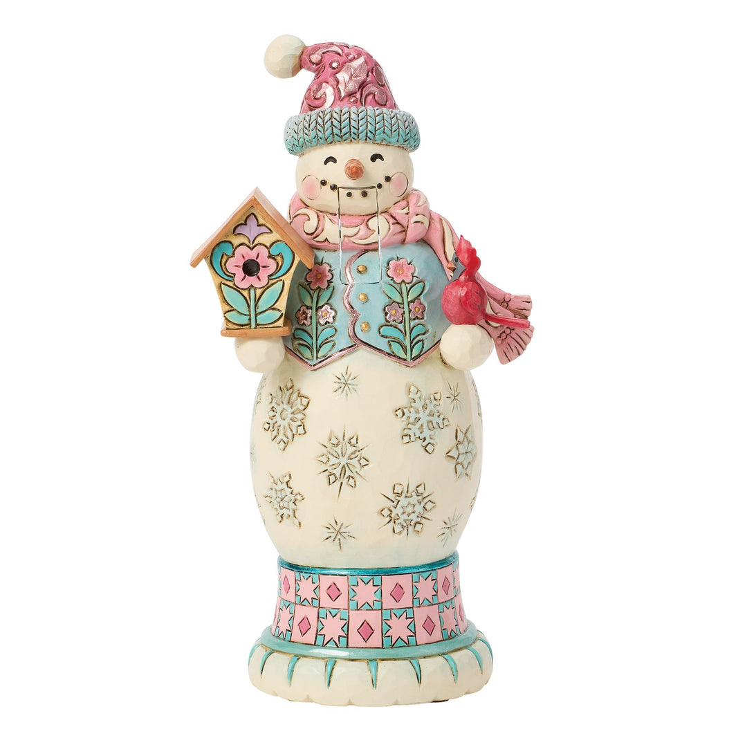 Pastel Snowman Nutcracker