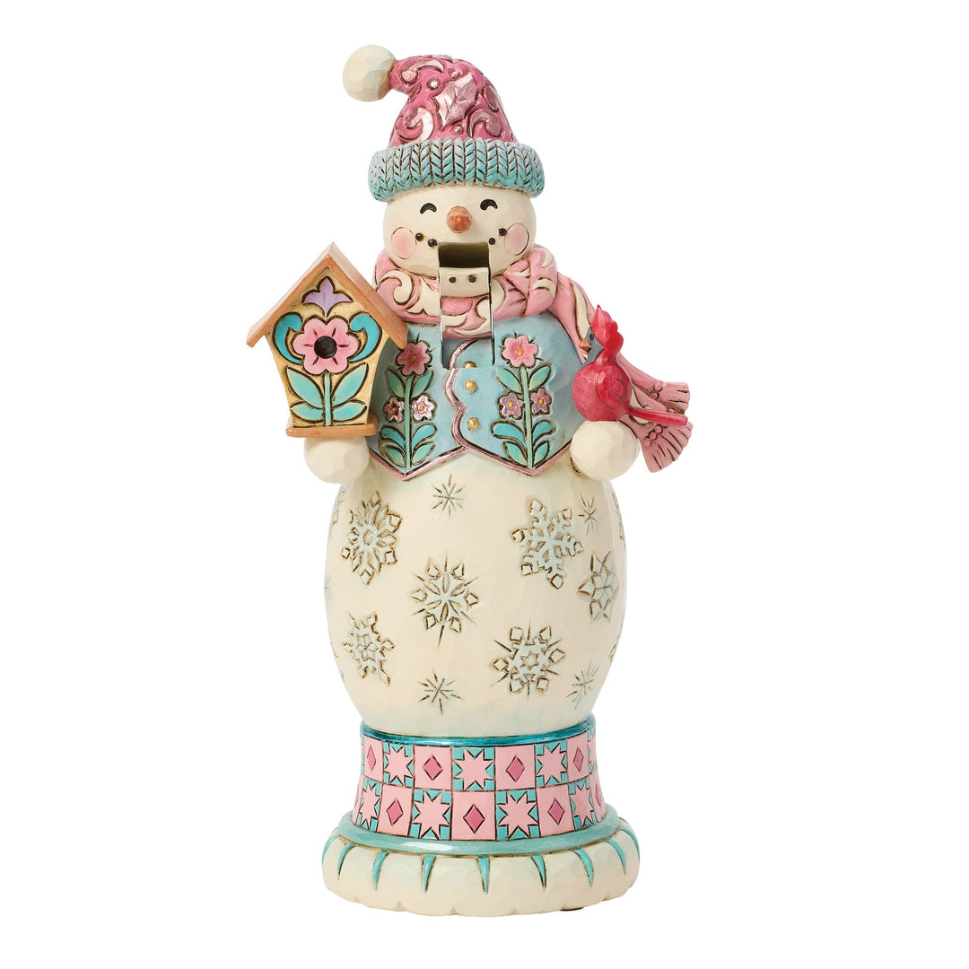 Pastel Snowman Nutcracker