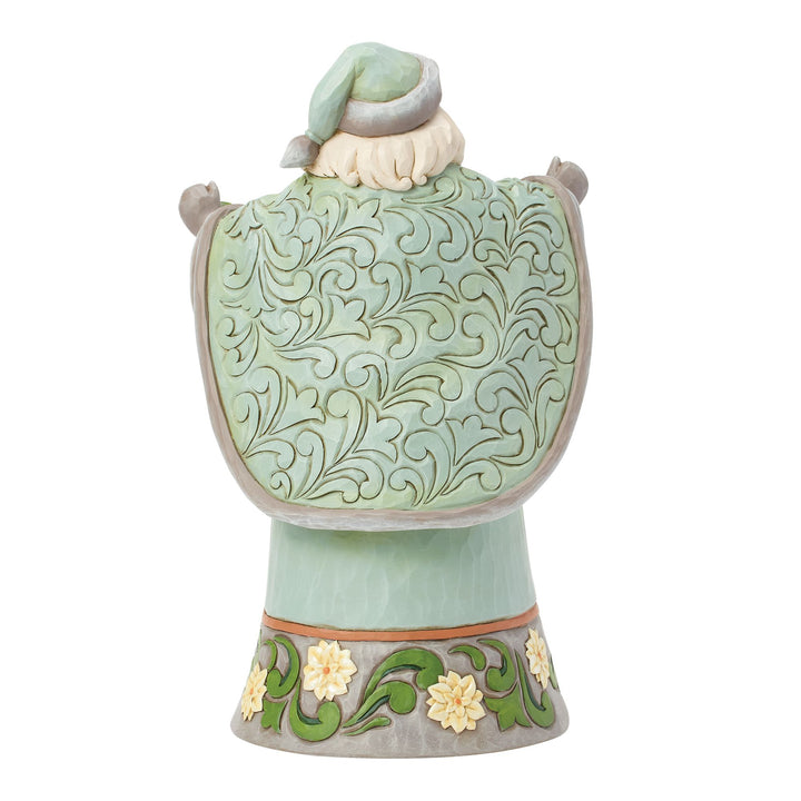 Opal & Moss Santa with Poinsettias