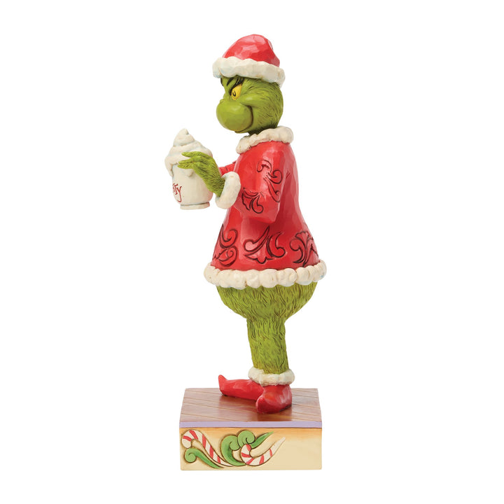 Grinch with Hot Chocolate Mug Figurine