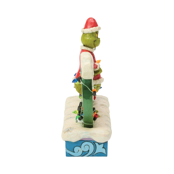 The Grinch with 'Grinchy' Sign Figurine