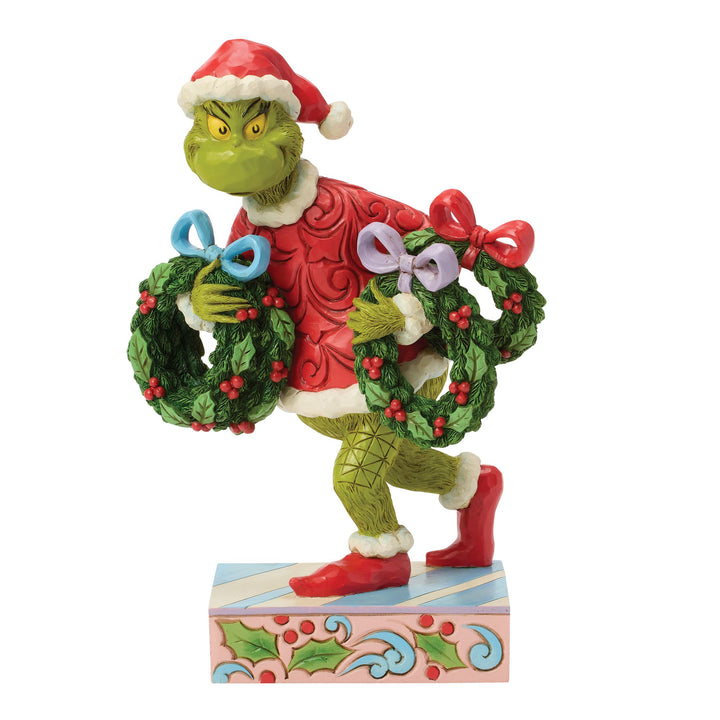 The Grinch Stealing Wreaths Figurine