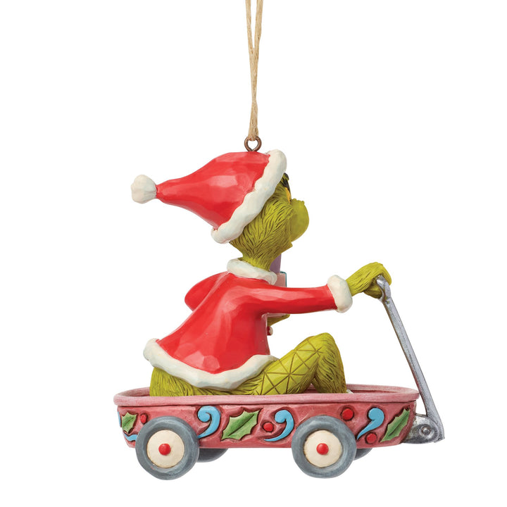 The Grinch in Wagon Hanging Ornament