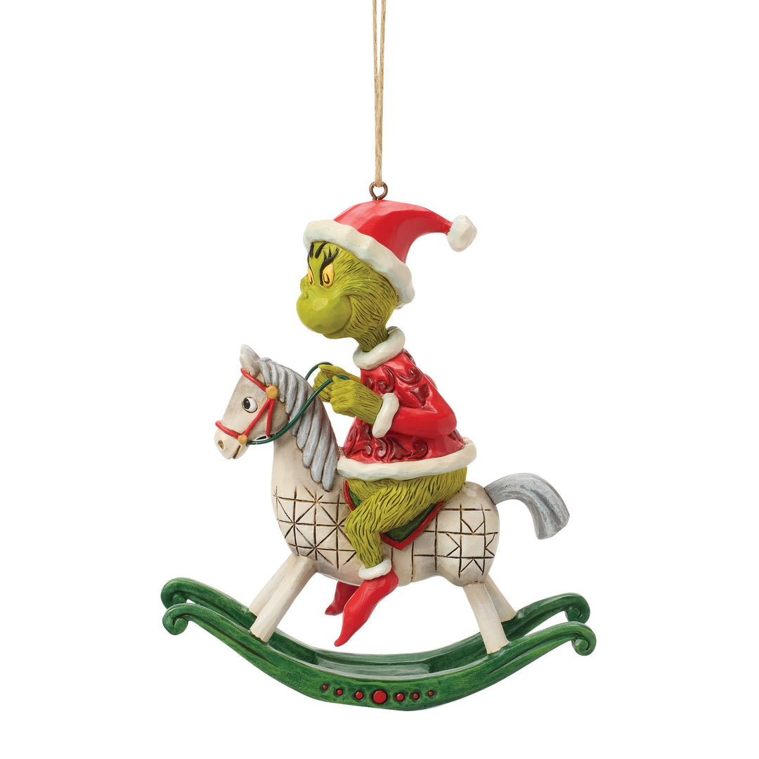 The Grinch on Rocking Horse Hanging Ornament