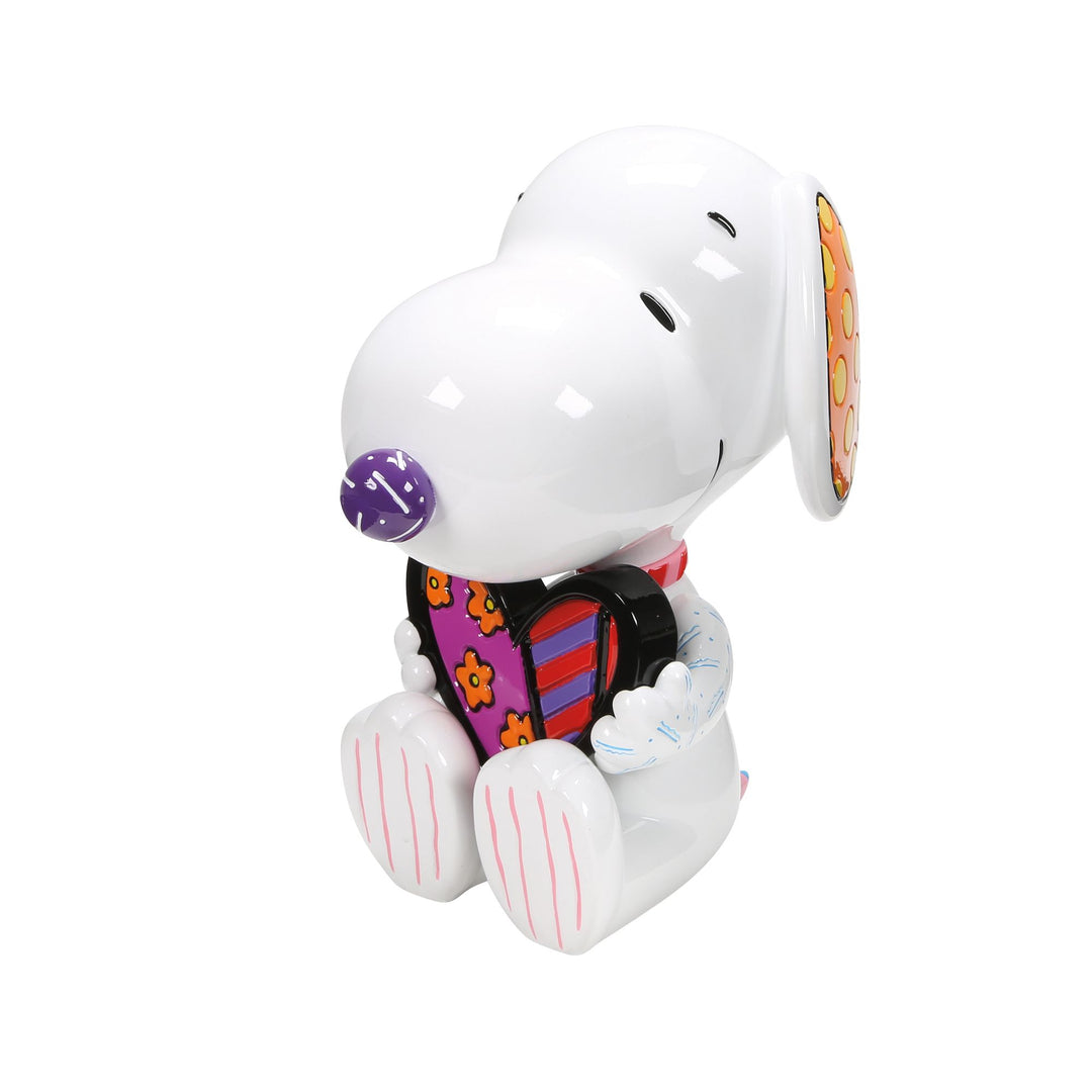 Snoopy Statue with Britto Heart Figurine
