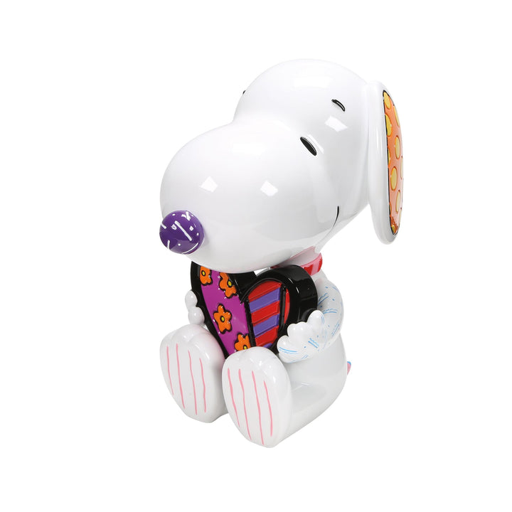 Snoopy Statue with Britto Heart Figurine