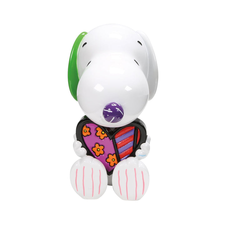 Snoopy Statue with Britto Heart Figurine