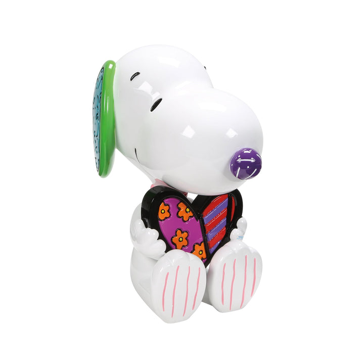 Snoopy Statue with Britto Heart Figurine