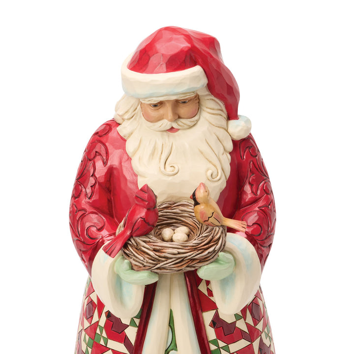 Collectors Edition Santa with Birds Nest
