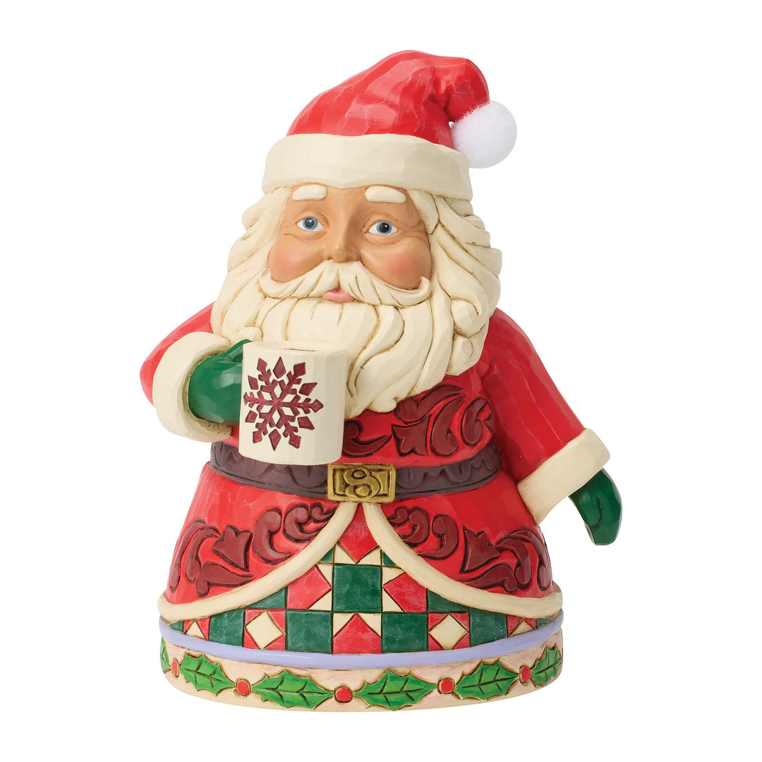 Santa Drinking Hot Cocoa