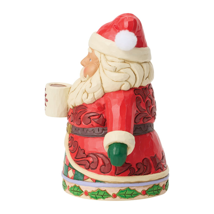Santa Drinking Hot Cocoa