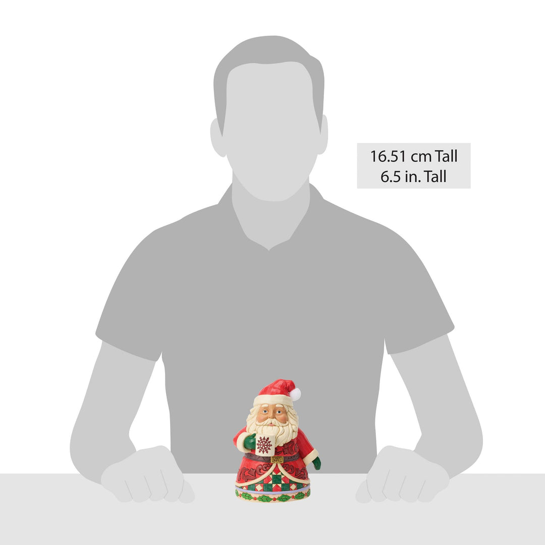Santa Drinking Hot Cocoa