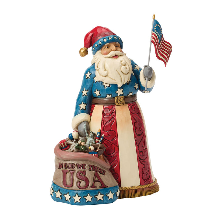 USA Patriot Santa with Flag