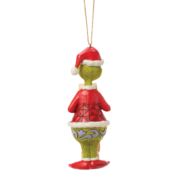 The Grinch with Lists Hanging Ornament