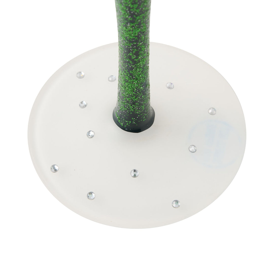 Emerald Holiday Wine Glass