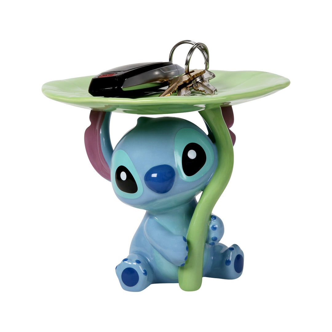 Stitch Lily Pad Trinket Tray Figurine by Disney Showcase