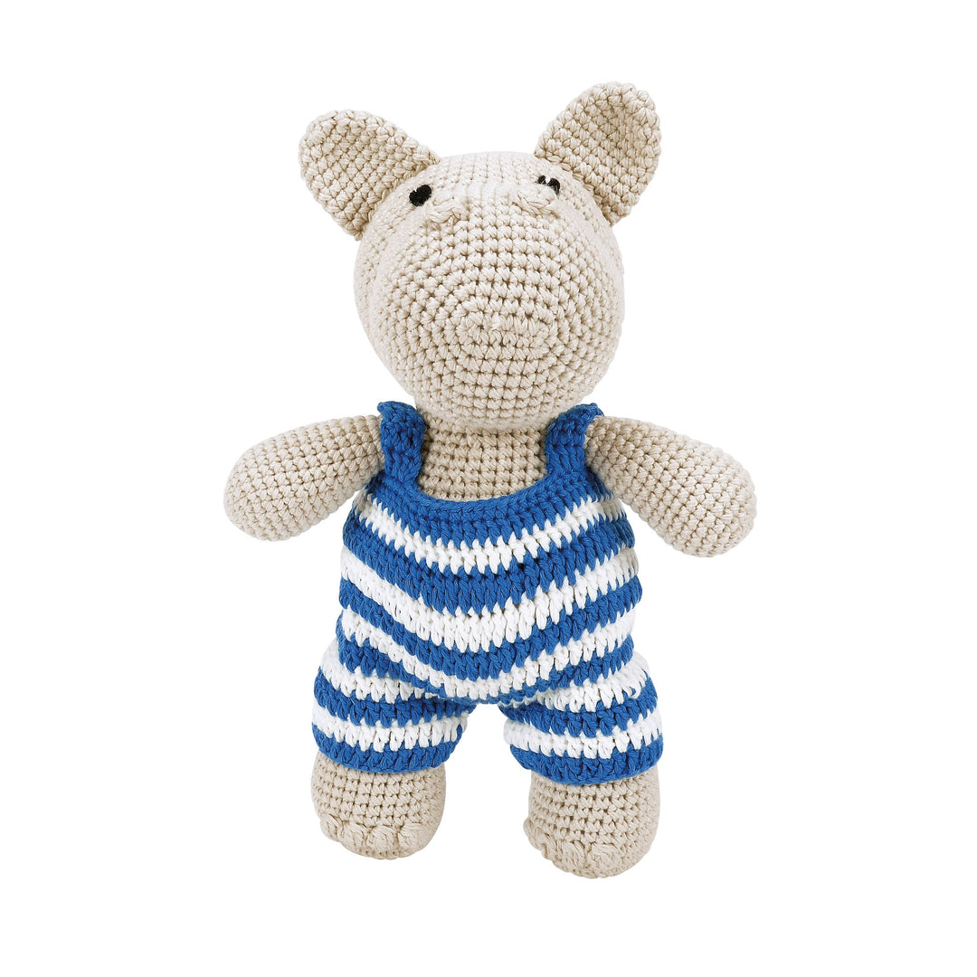 James the Hippo Soft Toy by Woolie