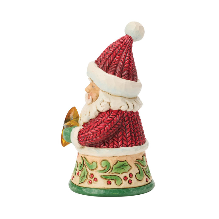 Santa Holding Star Mini Figurine