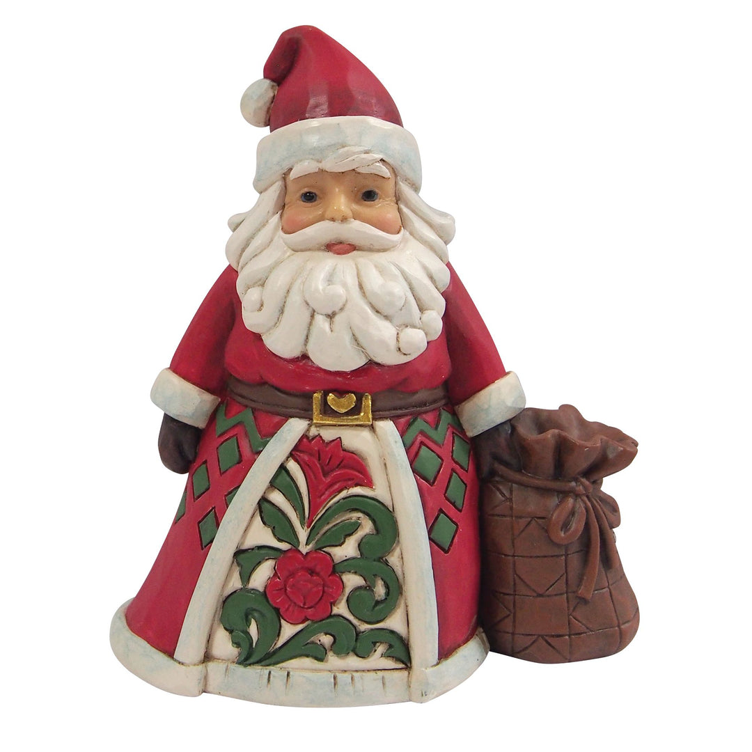 Santa With Toy Bag Mini Figurine