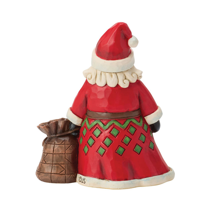 Santa With Toy Bag Mini Figurine