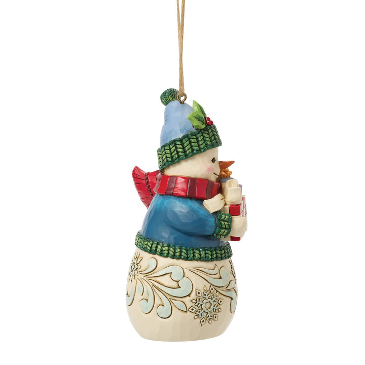 Snowman with Arms Full Hanging Ornament