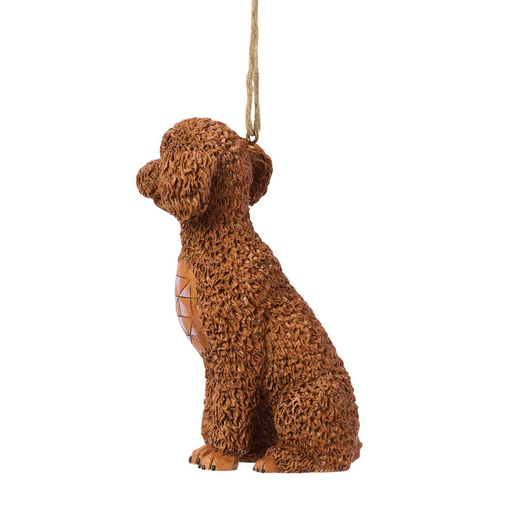 Golden-Doodle Hanging Ornament