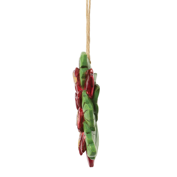 Legend Christmas Poinsettia Hanging Ornament