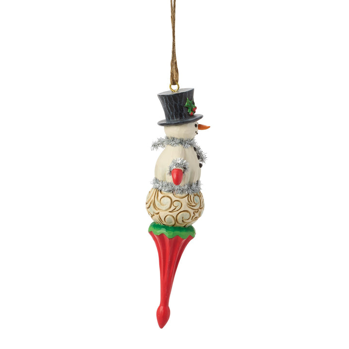 Snowman Finial Hanging Ornament