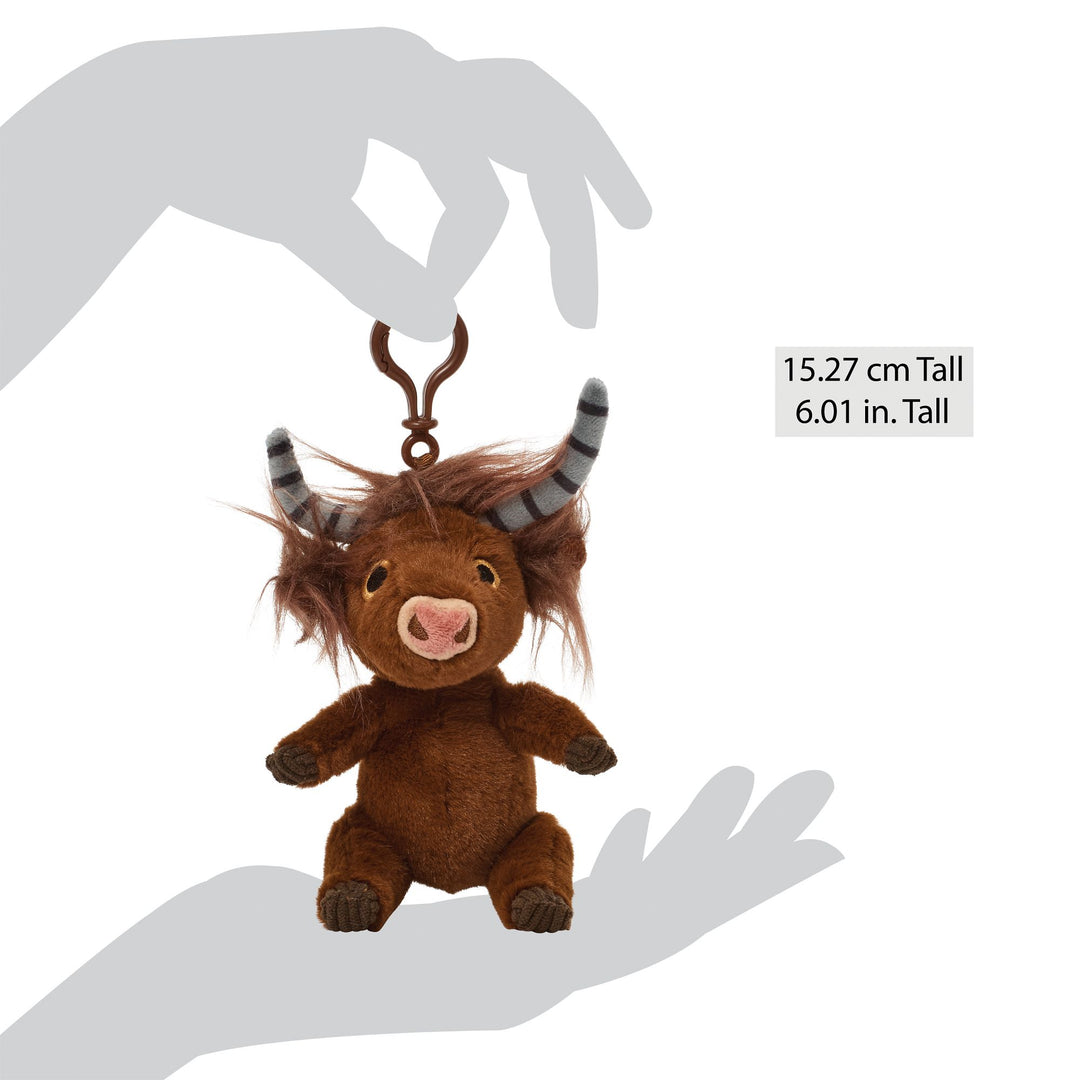 Clover the Highland Cow Backpack Clip by Allen Designs