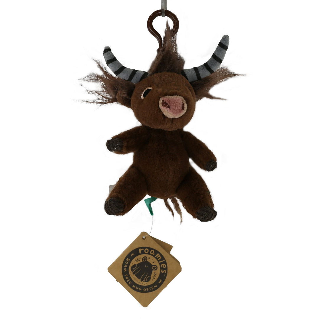 Clover the Highland Cow Backpack Clip by Allen Designs