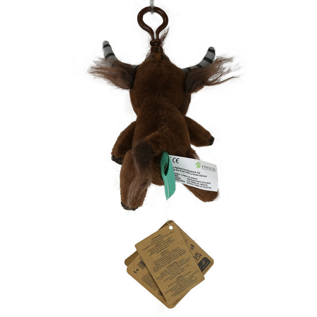 Clover the Highland Cow Backpack Clip by Allen Designs