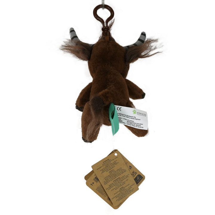 Clover the Highland Cow Backpack Clip by Allen Designs