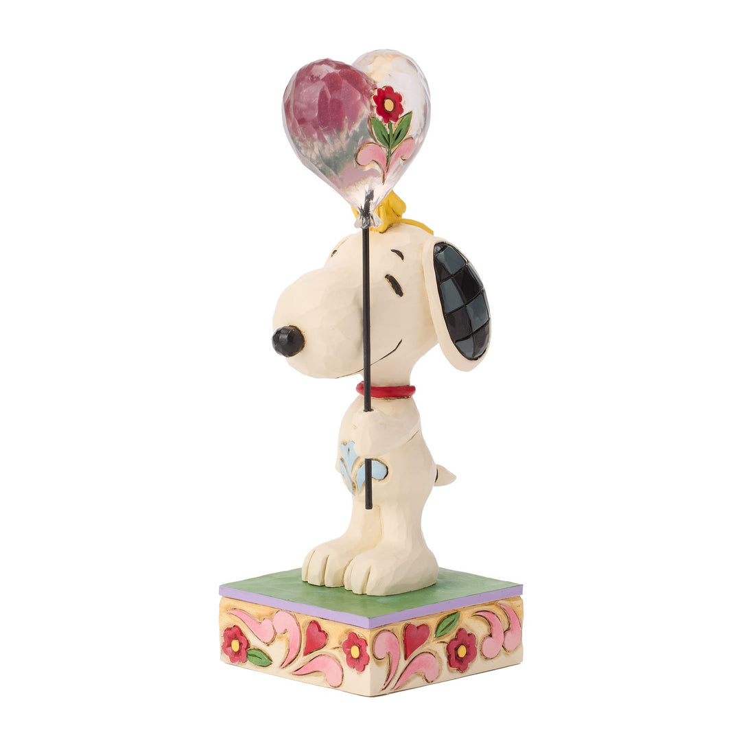 Snoopy Heart Balloon Figurine - "You Make My Heart Float"