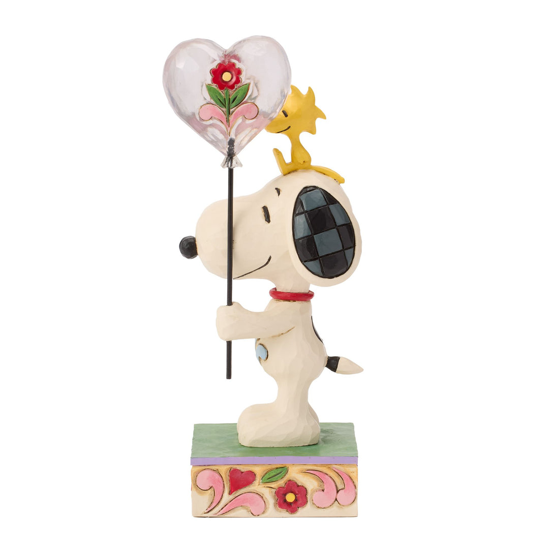 Snoopy Heart Balloon Figurine - "You Make My Heart Float"