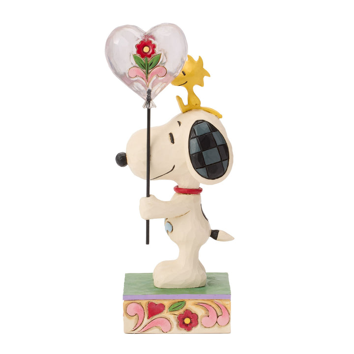 Snoopy Heart Balloon Figurine - "You Make My Heart Float"