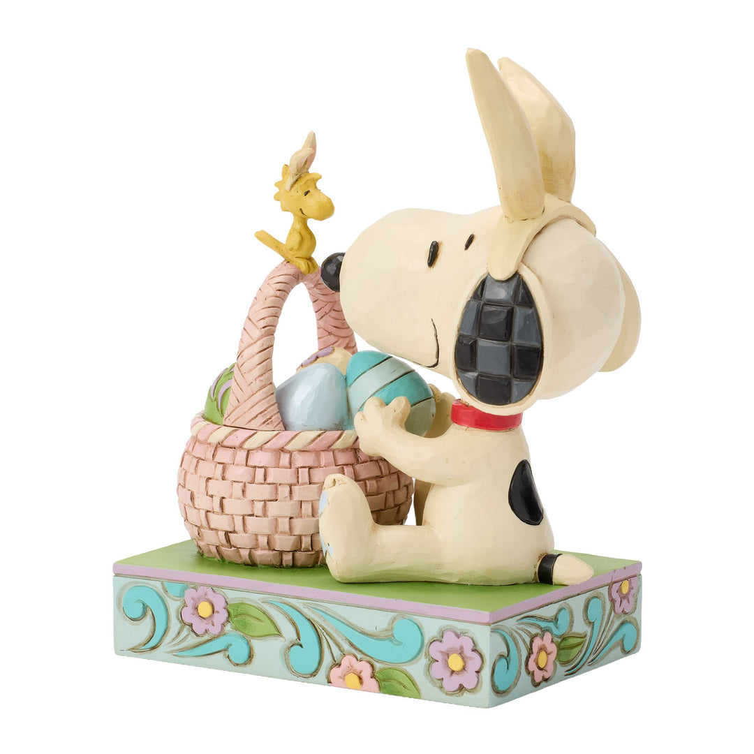 Snoopy Basket Eggs Figurine - "Ears to You|"