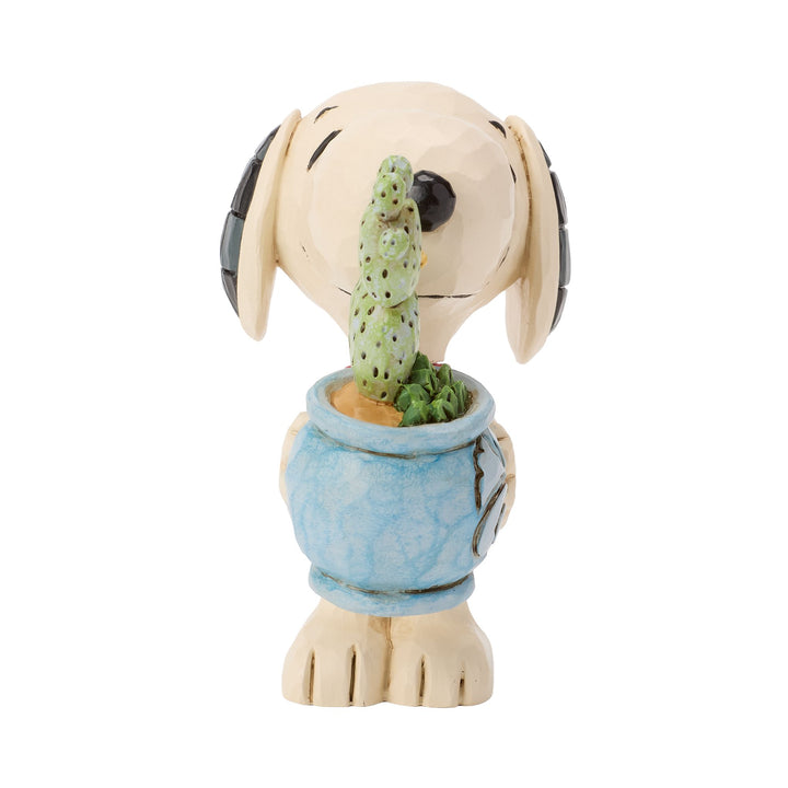 Snoopy With Plant Figurine
