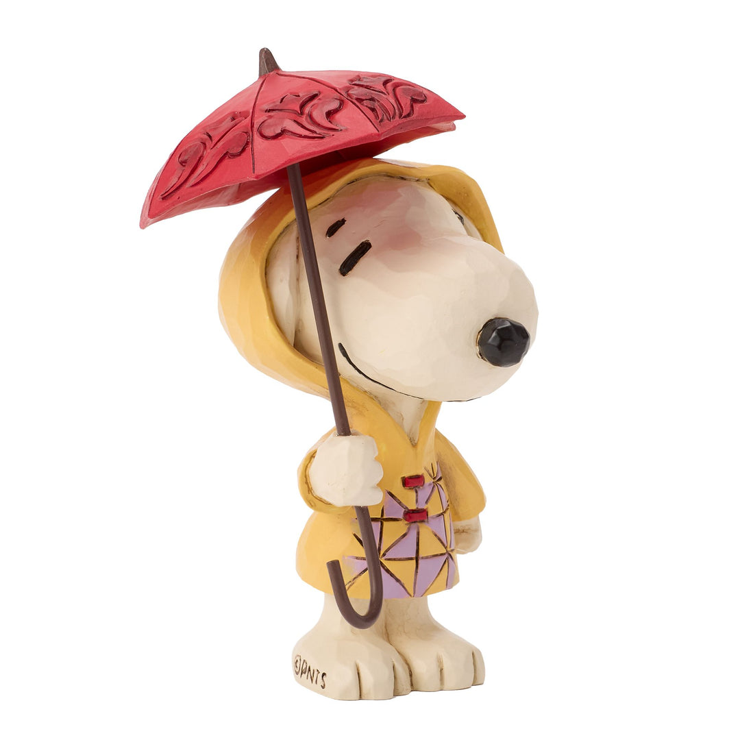 Snoopy In Raincoat Figurine